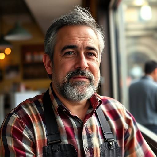 Foto di Andrea Rossi, titolare di una pizzeria a Milano