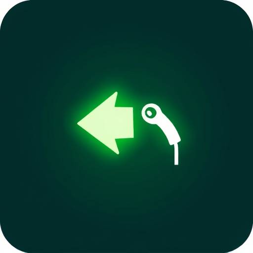 Icona di una freccia che si ricarica, simbolo della ricarica per veicoli elettrici e della mobilit&agrave; sostenibile.