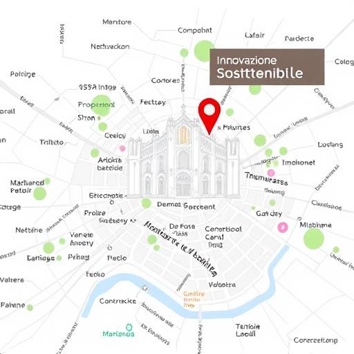 Miniatura della mappa di Milano con l'indicazione della sede di Innovazione Sostenibile