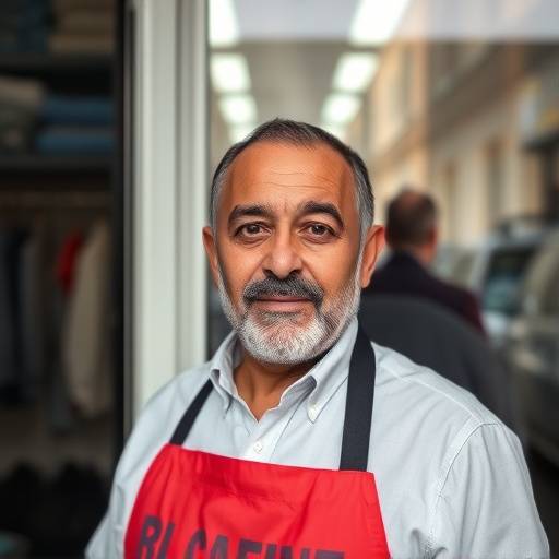 Ritratto di Alessandro Moretti, proprietario di una lavanderia a Milano