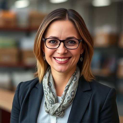 Ritratto di Giulia Bianchi, responsabile acquisti di un'azienda tessile